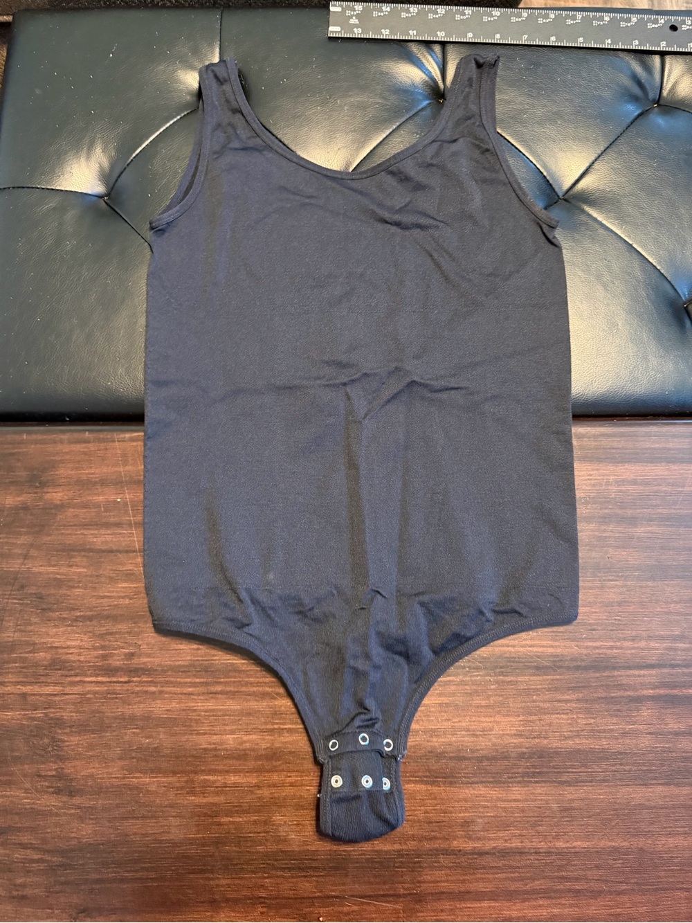 Yummie by Heather Thomson Black Sleeveless Kids Bodysuit